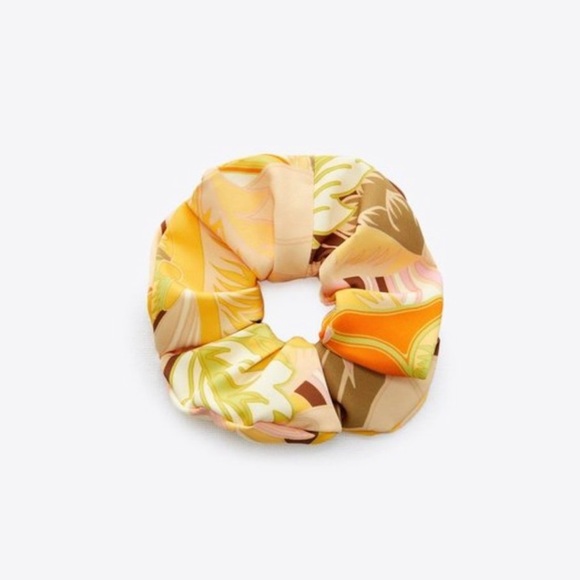 ZARA Voluminous Multicolored Scrunchy NWT
